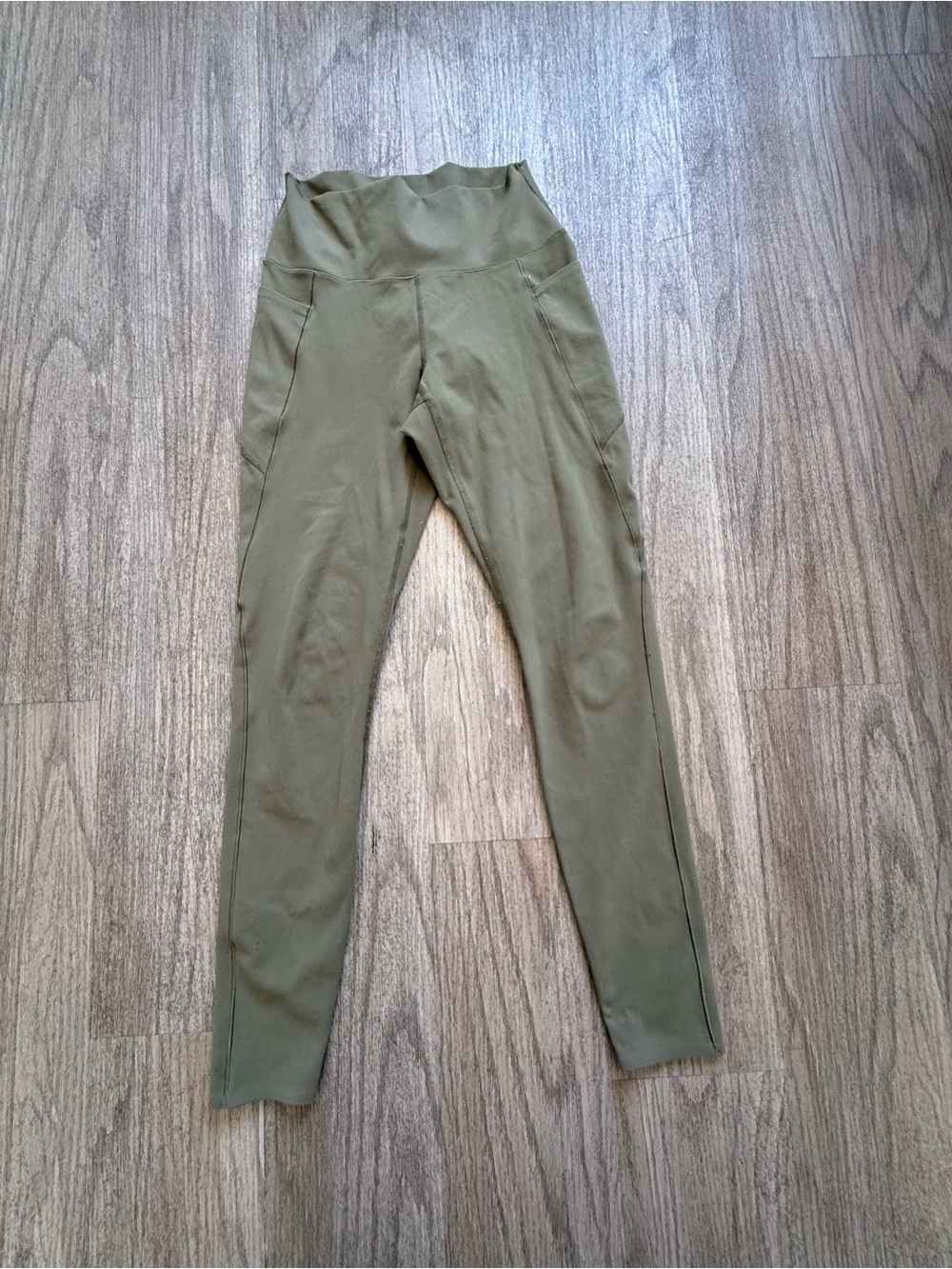 High-Waist Olive Green Leggings